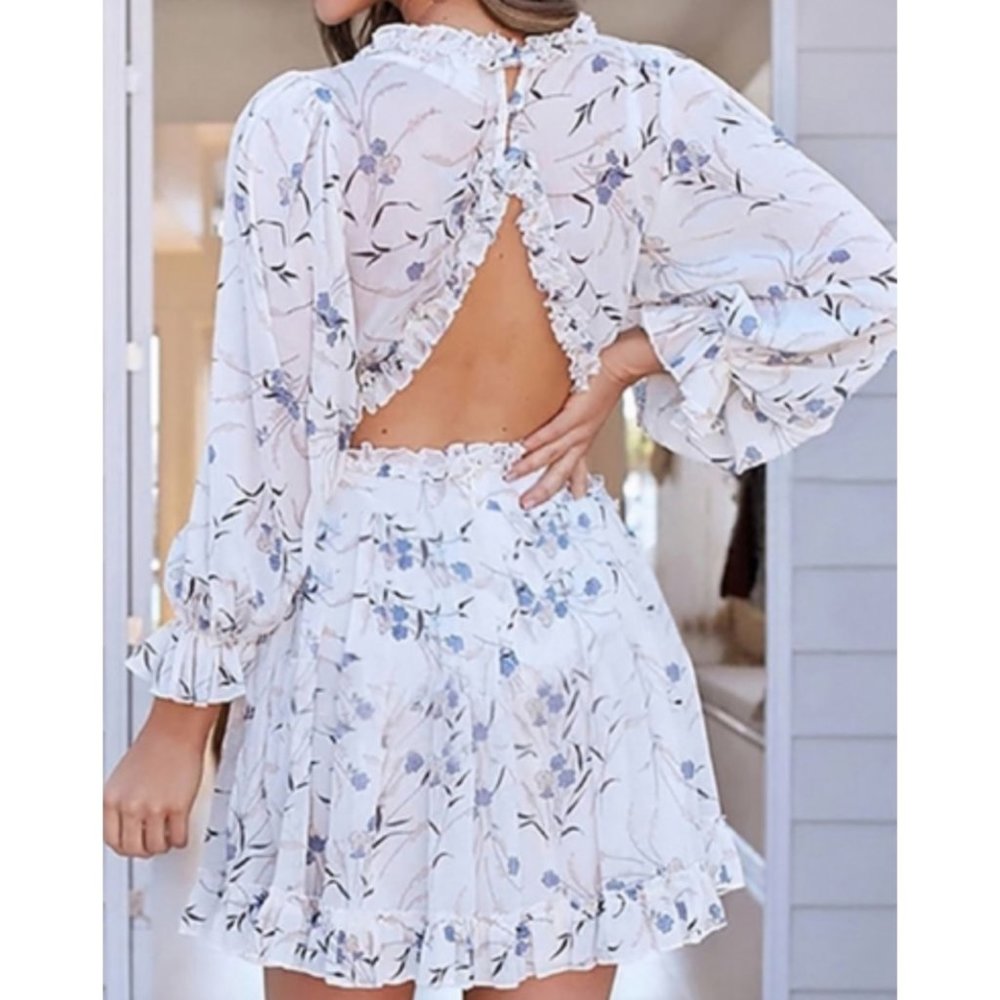 ❌SOLD OUT❌ EFFORTLESS LONG SLEEVE FLORAL DRESS - Picture 3 of 3